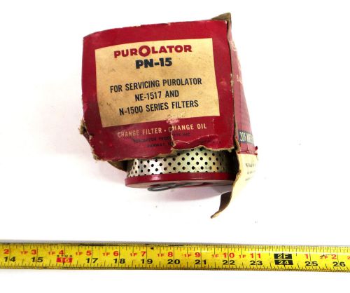 Vintage nos purolator pn-15 oil filter ne-1517 n-1500 series