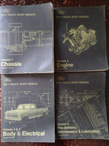 Ford - 1974 truck shop manual - 5 volume set - f series/bronco/econoline