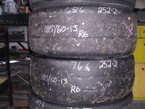 252-2 usdrrt hoosier used dot road race tires 185x60-13 rp