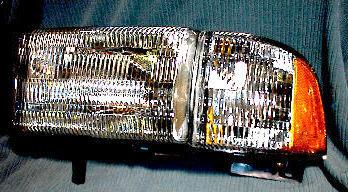 L headlight & corner light lamp 94-01 dodge ram pickup