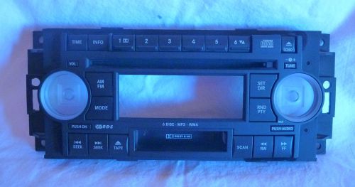 04-10 chrysler dodge jeep 6 cd cassette faceplate replacement cover p05064032an