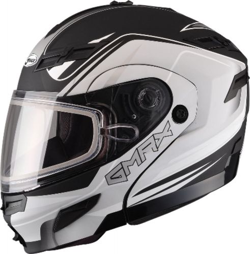 Gmax gm54s modular snowmobile helmet terrain black/white - 7 sizes