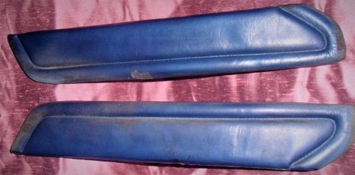 1979 lincoln mark v  blue leather arm rest