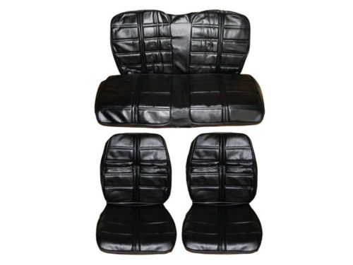 Pg classic 6604d-buk-100 1969 barracuda deluxe style seat cover set (black)