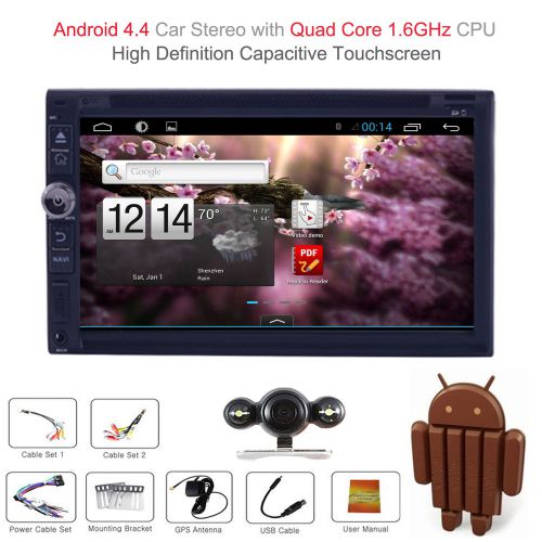Android double 2din dvd mp3 player radio wifi gps navi bluetooth 3g mirror link