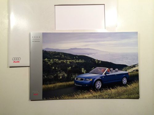 2003 audi cabriolet a4 sales brochure information guide book with color chips