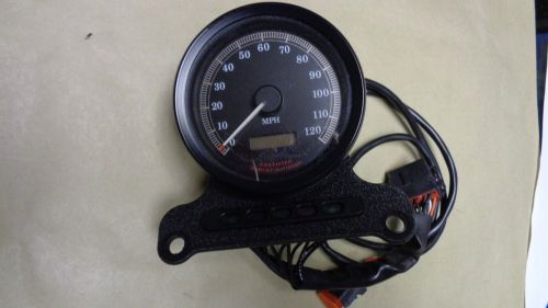 01 harley sportster speedometer black excellent condition only 12932 miles