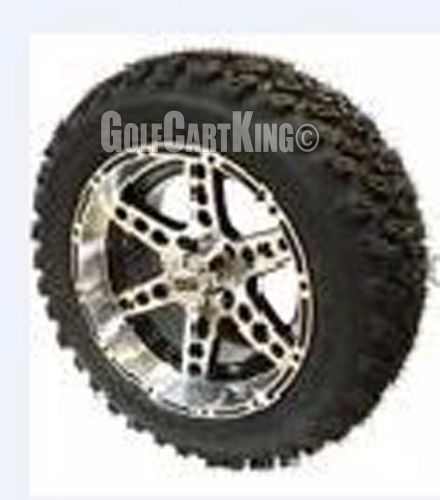 &#034;chaos&#034; mach/black 14&#034; wheel-23&#034; blacktrail lifted golf cart tire/wheel combo