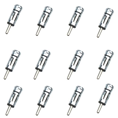 12pcs/lot universal car dvd radio stereo iso antenna aerial adapter connector