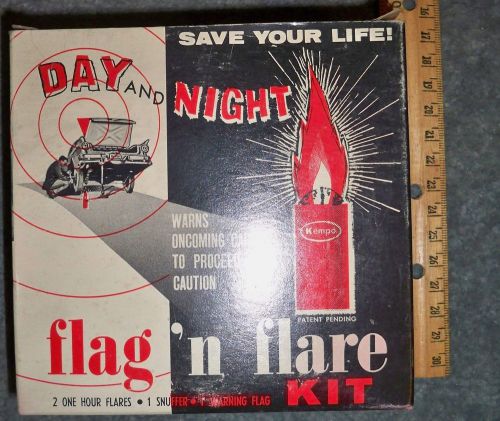 1950&#039;s flag n flare intact in box very rare!!