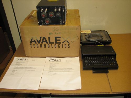 Avalex ams7102 helicopter / aircraft mapping system w/ kb &amp; lcd display avm4090