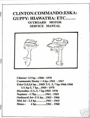 Antique aircooled outboard manual,service manual