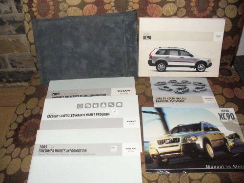 2005 05 volvo xc90 owners manual with case 115