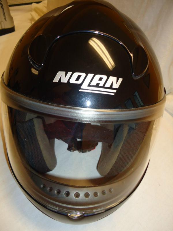 Nolan helmet - full faced  modular flip-up style - gloss black - model n-100-e