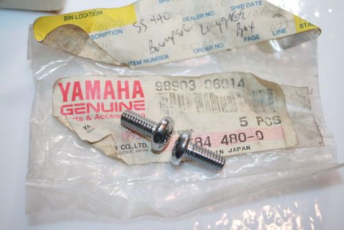 2 nos yamaha snowmobile screws vmax-4 et340 ss440 srv cs340 ec340 98903-06014