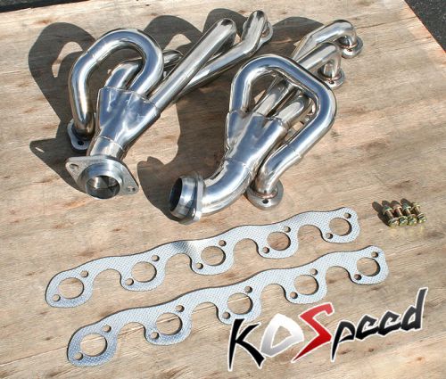 T304 stainless steel exhaust header 96-03 dodge ram 8.0 v10 10cyl pick up pickup