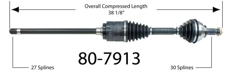 Empi 80-7913 new constant velocity premium cv half shaft drive axle assembly