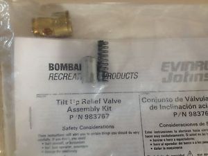 Brp evinrude johnson trim up relief valve kit 983767 fits 1978-1990.