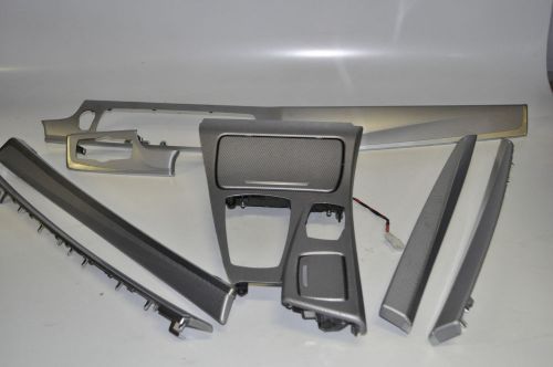 Bmw f10 silver carbon set interior panels trim molding dash door center console