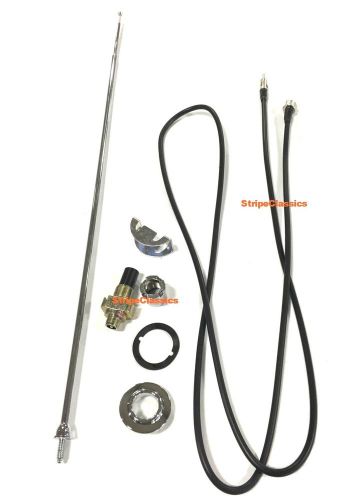 1970-74 challenger antenna assembly cable wire &amp; telescopic mast &amp; hardware 70