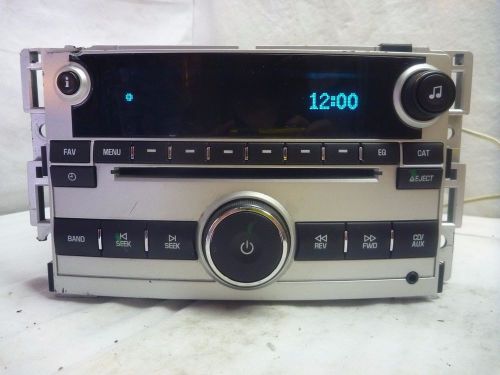 2009-2012 chevrolet malibu factory oem radio single cd player 20919616 jk4948
