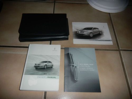 2013 lincoln mkz hybrid owners manual set + free shipping
