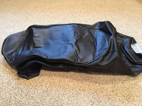 Skidoo 1995-98 touring e new replacement seat cover. black with green piping.