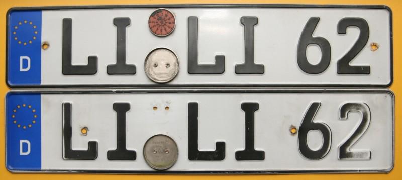 German license plate pair volkswagen audi bmw mercedes volvo gti ford nebraska
