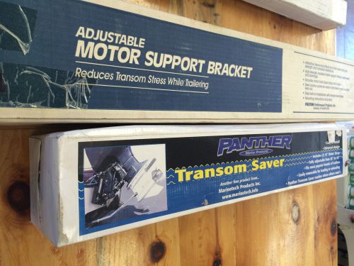 Fulton adjustable motor support bracket and panther transom saver
