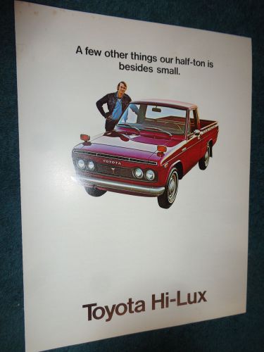 1972 toyota hi-lux pickup sales brochure / original hilux dealership folder