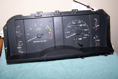87-89 mustang gt instrument gauge cluster speedometer used