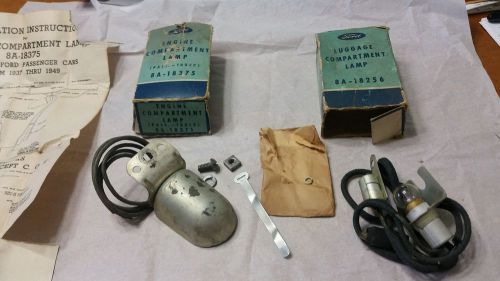 1938 thru 1950 ford accessory engine, and luggage compartment lights (both), nos