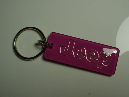 Jeep key chain pink / chrome wrangler rubicon