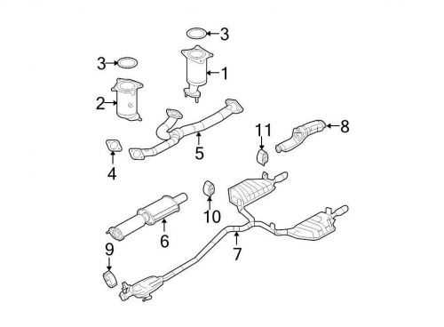 Ford oem exhaust heat shield 7e5z5e258b image 8