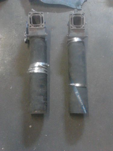 Mercruiser center riser exhaust elbows w/hoses and thunderbolt iv box