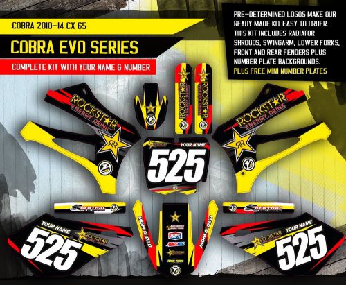 Cobra 2010-2014 cx 65sr mx graphics mx decal with number plates