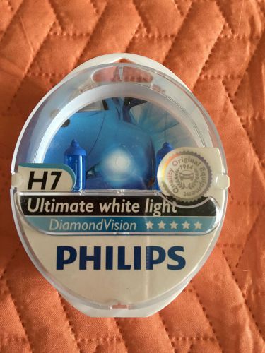 Philips diamondvision h7 halogen hid bulbs pair (new)