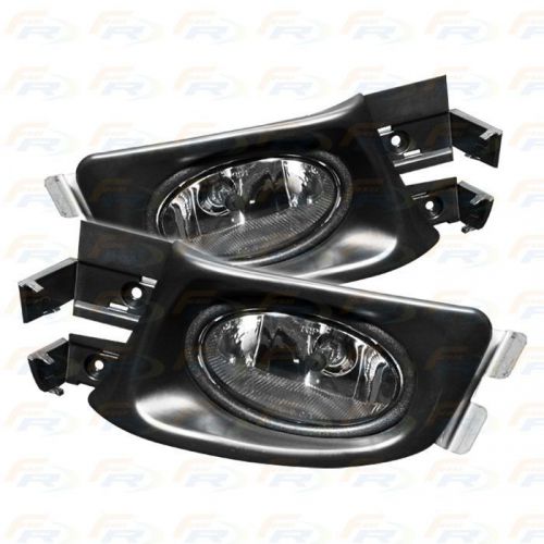 Fog lamp 03-05 honda accord 4 door clear fog light lamp with oem switch clear
