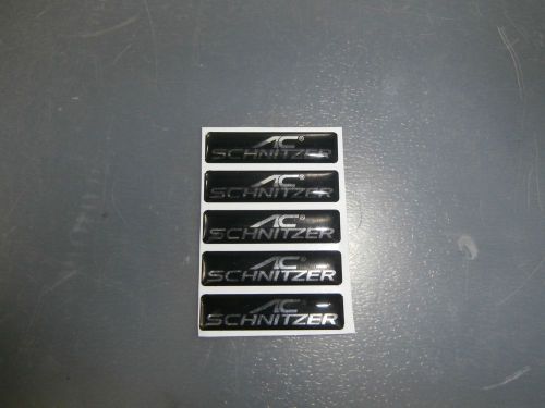 5pcs 3d ac schnitzer resin badge emblem sticker decal for bmw m3 m5 335i 428i x5