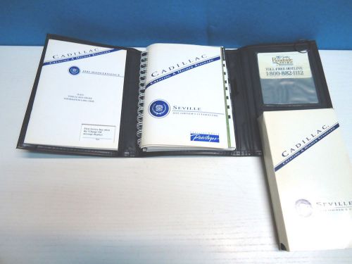 1995 cadillac seville owner&#039;s manual w/ supplements &amp; owner&#039;s vhs