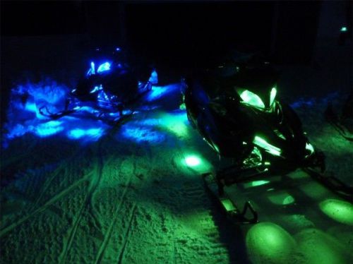 Snowmobile running board led light kit, change color w/remote, snow sled lights