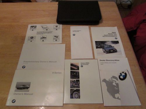 1995 bmw 840ci 850ci 850csi owner manual with case oem owners 8 series
