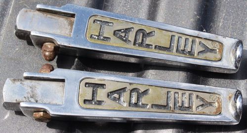 Harley foot pegs &amp; mount studs high quality custom chopper chrome gold (u-1743)