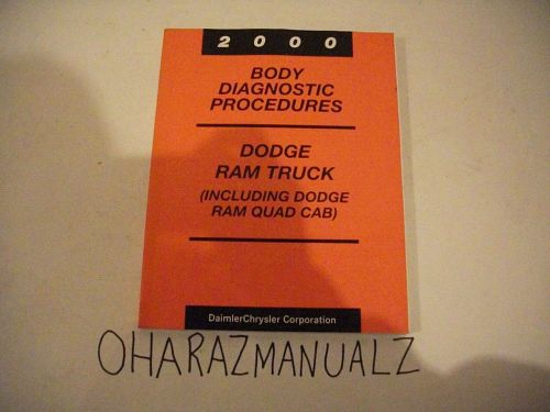 2000 dodge ram truck (includes ram quad cab) body manual