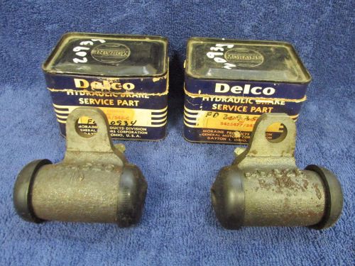 1955-57 chevy belair  front brake  wheel cylinders  pair   nos delco  716