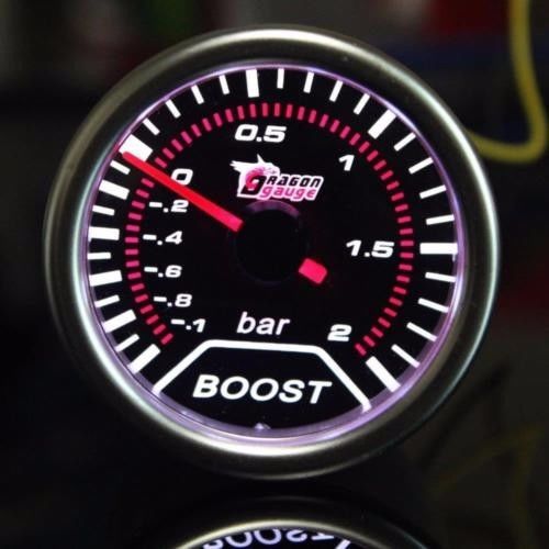 Universal 2 &#034;52mm led turbo boost pressure gauge vacuum gauge auto meter
