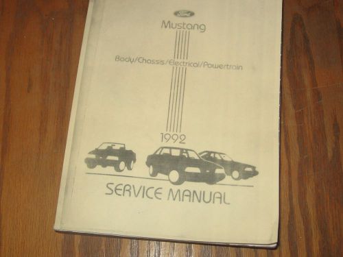 1992 ford mustang factory shop service manual          good original