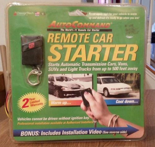 Designtech / autocommand remote car starter / model # 23923 free shipping!