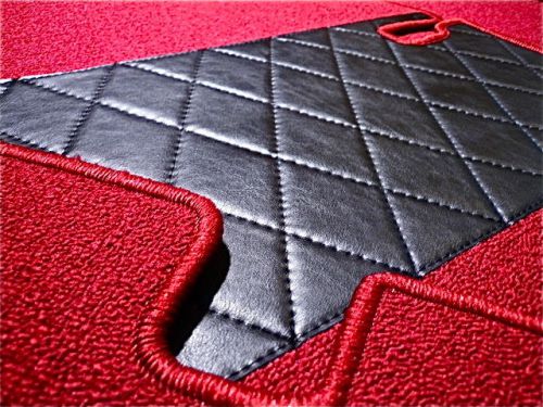 Carpet set dark red loop for  mercedes ponton w120/121 180 190 1953-1962