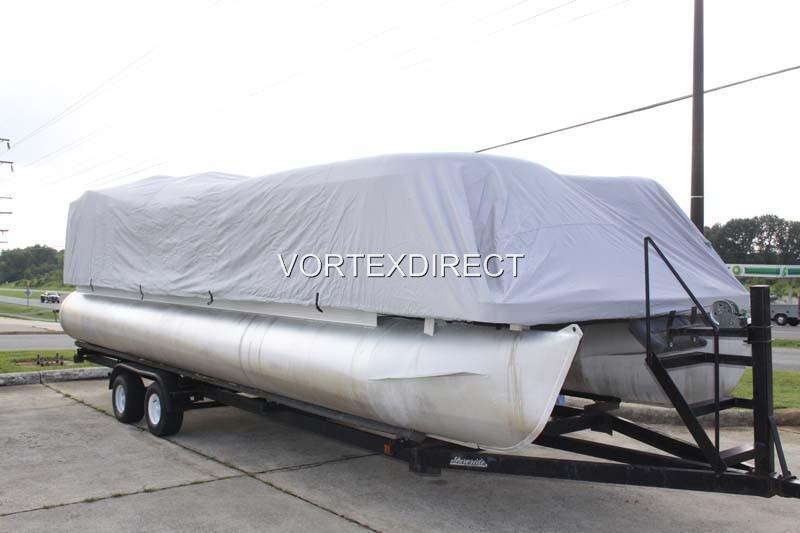 New vortex grey/gray vortex 25 26  ft ultra 3 purpose pontoon/deck boat cover